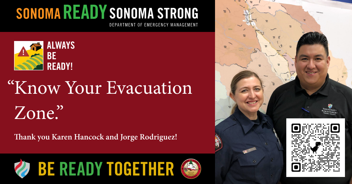 Know Your Evacuation Zone - Sonoma County Emergency and Preparedness ...