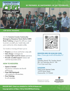 SoCo Basic CERT Training March 2026 - Sonoma County Emergency and ...