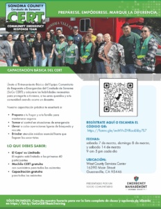 SoCo Basic CERT Training March 2026 - Sonoma County Emergency and ...