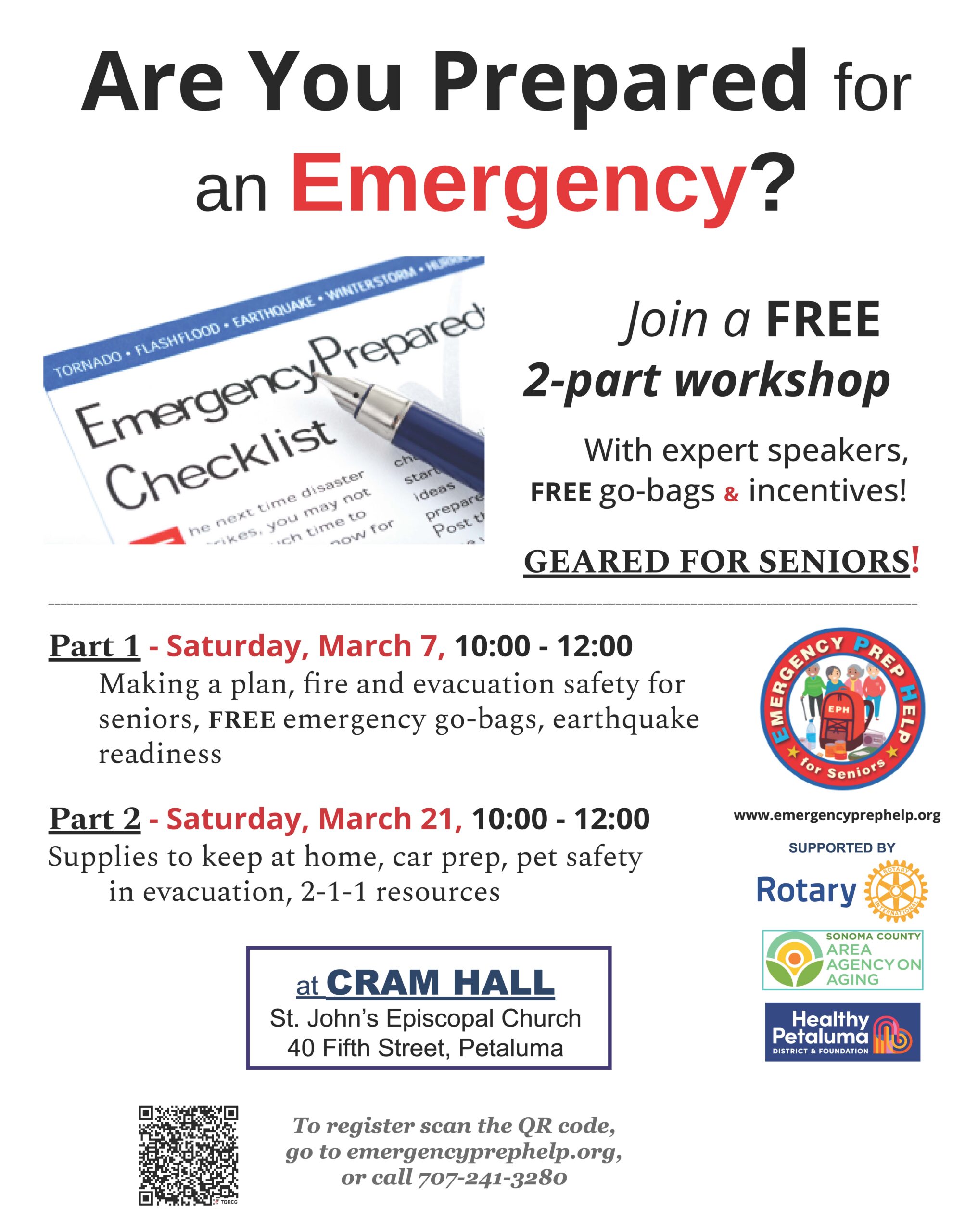 Are You Prepared for an Emergency ? - Sonoma County Emergency and ...